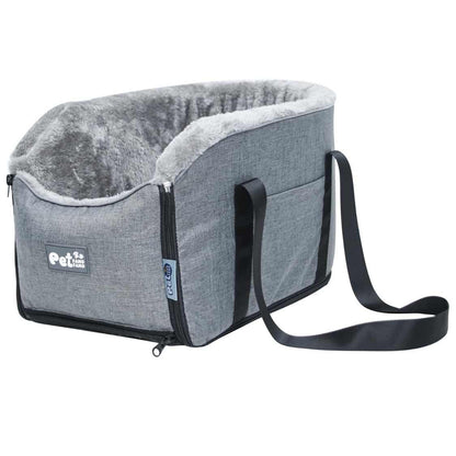 Pet Car Center Console Seat | Elevated Armrest Carrier for Small Dogs & Cats