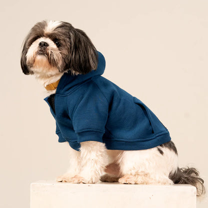 MidSky Lounge Hoodie | Cool Blue Winter Pet Hoodie