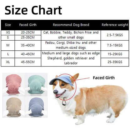 Stylish dog caps for small to large breeds. Adjustable fit, sun protection & breathable design.