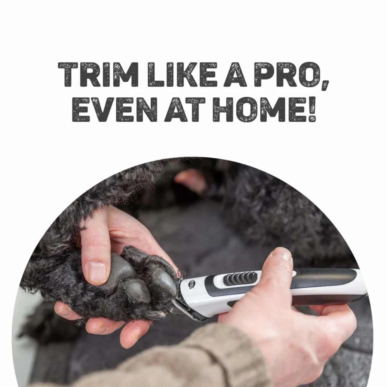 Trixie TR500 Slim Cordless Clipper for Dogs & Cats | Low Noise Pet Grooming Trimmer