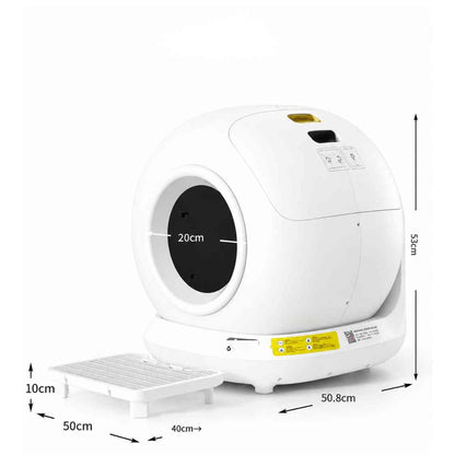 Smart Automatic Cat Litter Box | Self Cleaning WiFi Enabled Cat Toilet