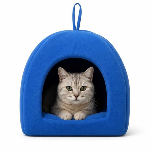 Pet House For Cats & Small Dogs | Foldable Soft Cave Bed Indoor