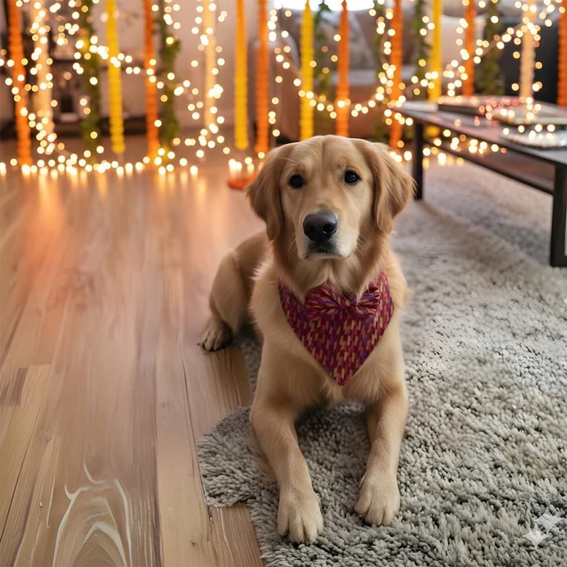 Luxury Dog Regal Bandana Multicolour | Stylish Pet Accessory