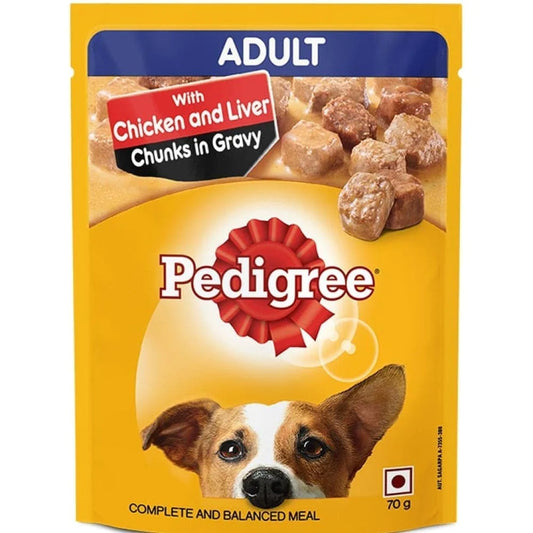 Pedigree Chicken and Liver Chunks in Gravy Adult Dog Wet Food