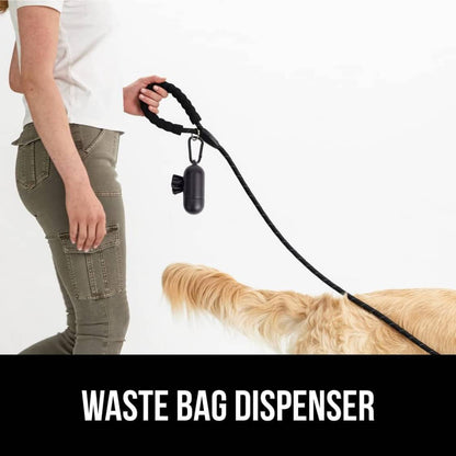 Black Heavy Duty 5 Feet Dog Leash for Small, Medium & Large Breeds | Reflective