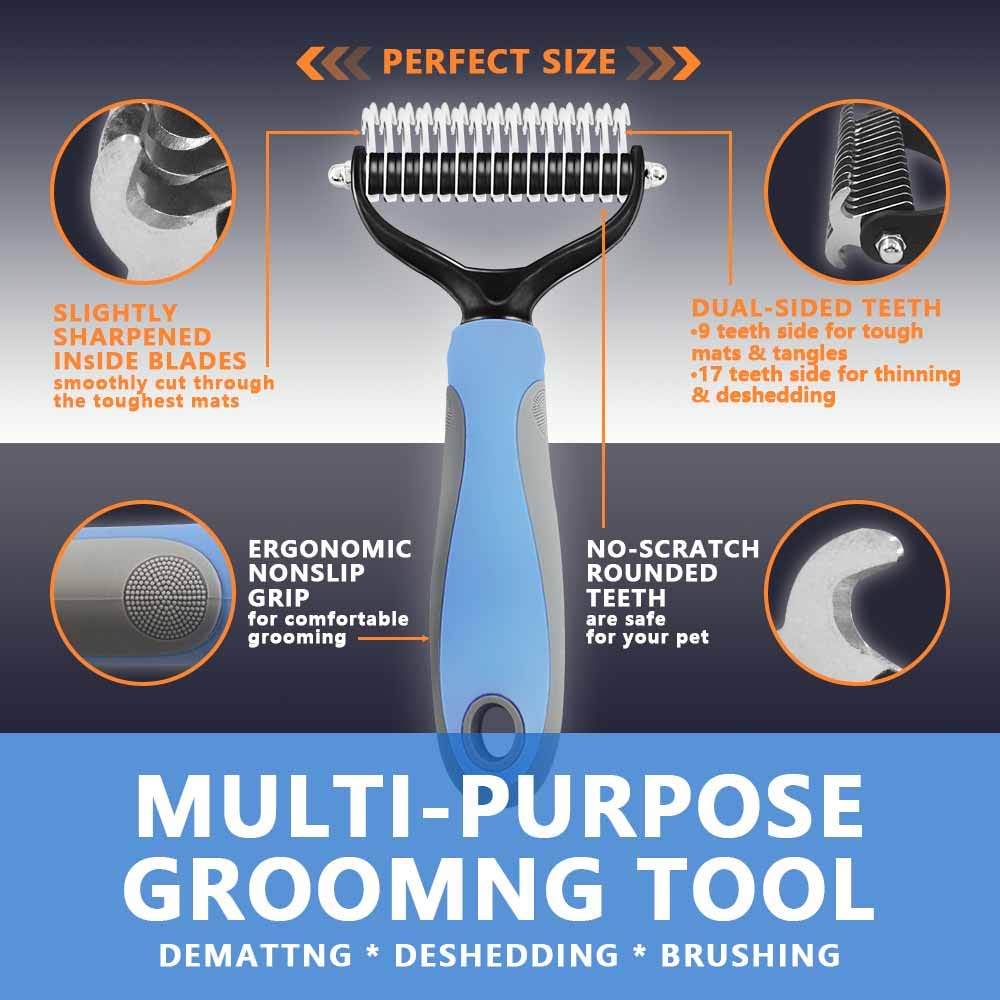 Pet Dematting Comb | Tangle & Mat Remover