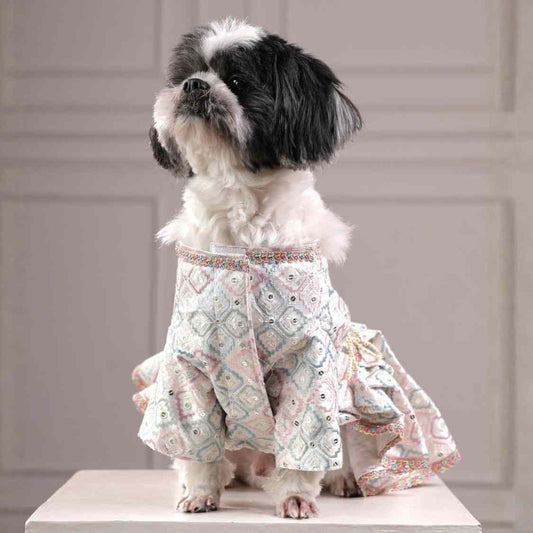 Princess Pastel Dog Lehenga | Designer Wedding & Festive Gown