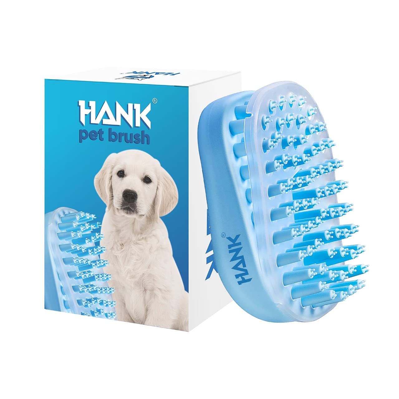 HANK 3 in 1 Pet Bath Brush - Bathing, Massage & Grooming in One