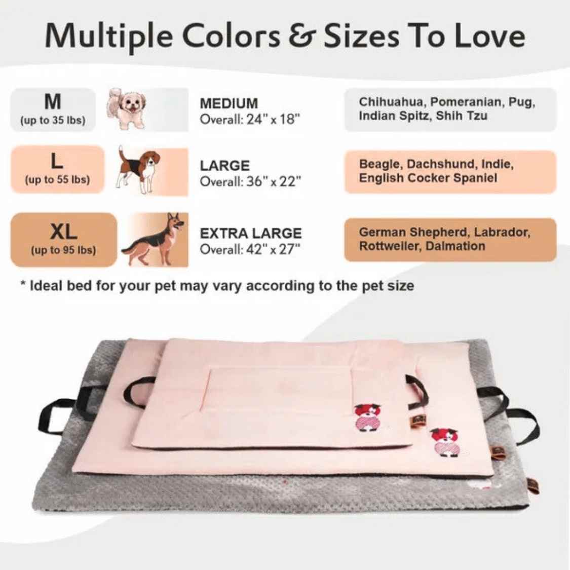Premium Orthopedic Cooling Cat & Dog Mat, Joint Relief Bed | Meteorite