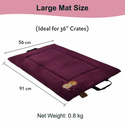 Premium Orthopedic Cooling Cat & Dog Mat, Joint Relief Bed | Mulled Wine