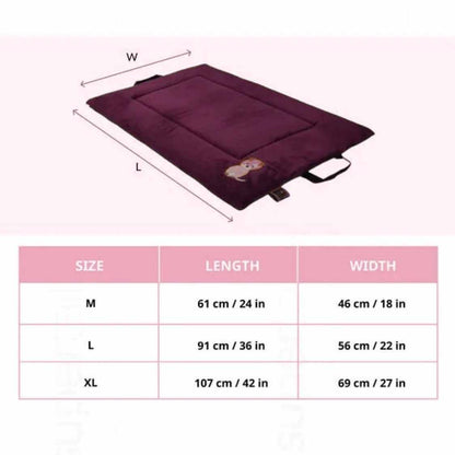 Premium Orthopedic Cooling Cat & Dog Mat, Joint Relief Bed | Mulled Wine