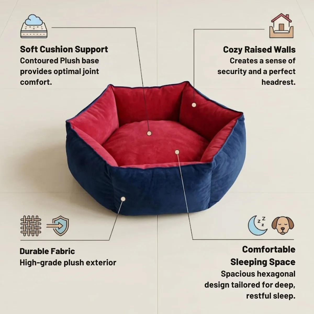 Reversible Summer Pet Bed For Cats & Small Dogs | Soft & Washable