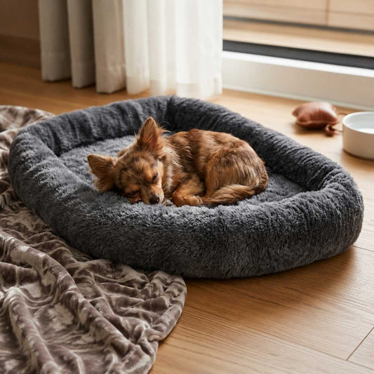 Bolster Dog Bed | Washable Anti-Slip Pet Bed for Dogs & Cats