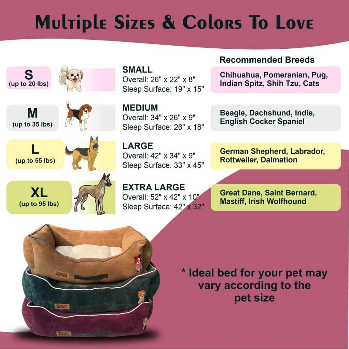 Cozy Pet Lounger Bed | Soft Fabric & Long Lasting Comfort