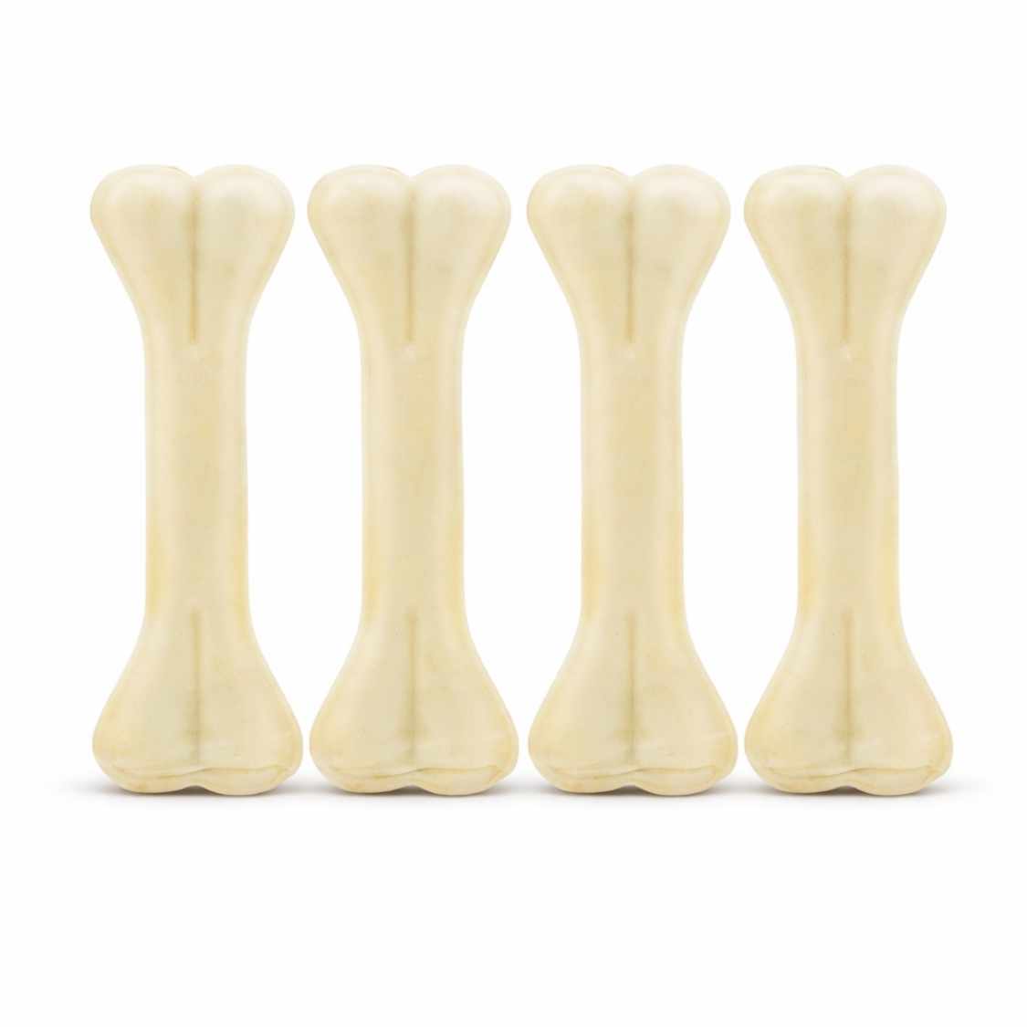 Rawhide Dog Chew Bones Chicken Flavour | Long Lasting Dog Treats (Pack Of 4)