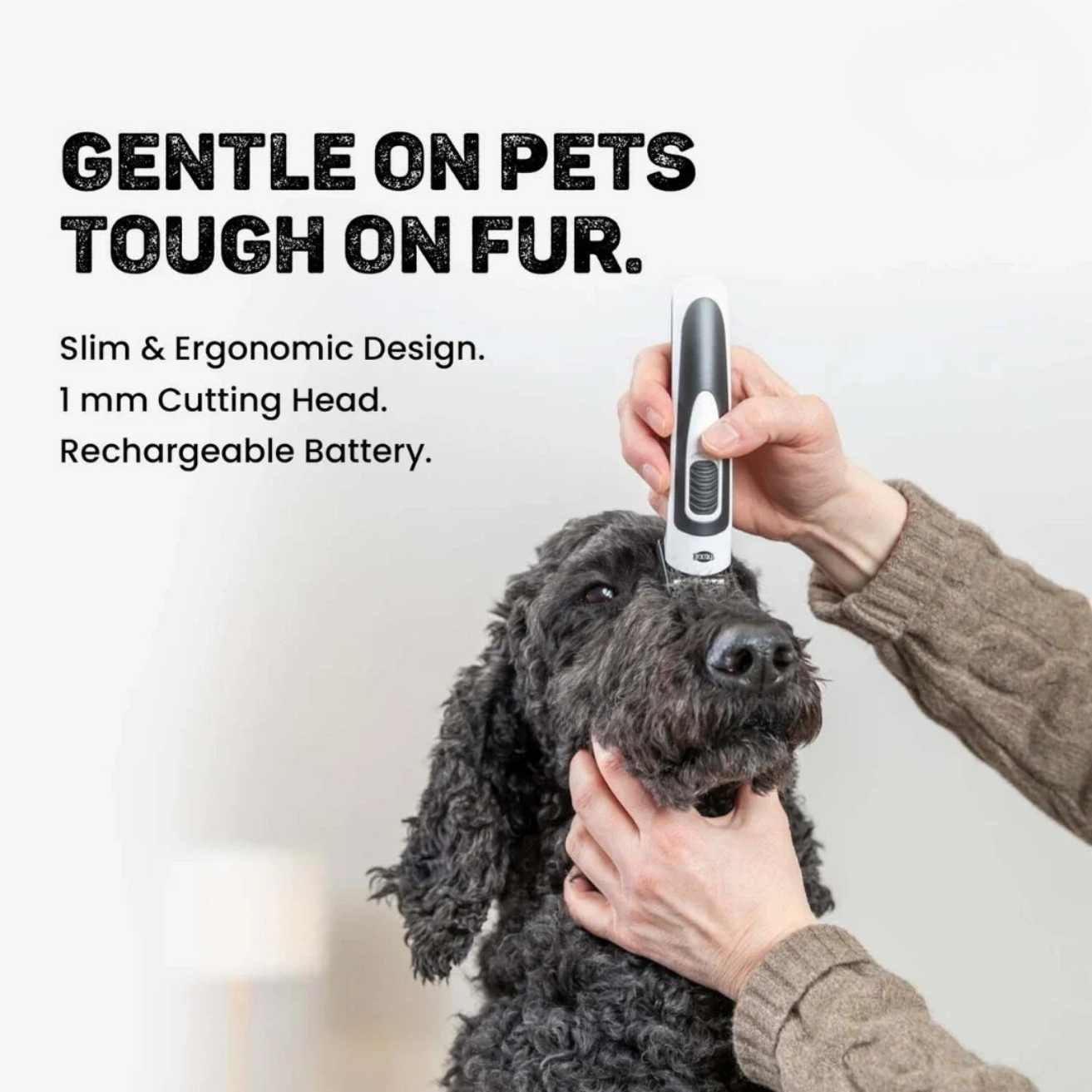 Trixie TR500 Slim Cordless Clipper for Dogs & Cats | Low Noise Pet Grooming Trimmer