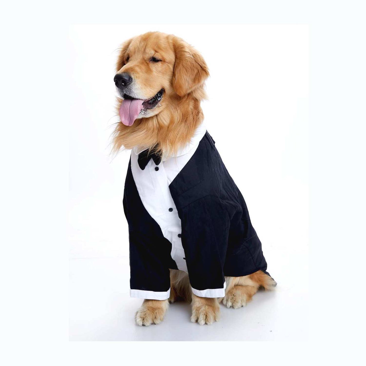 Formal Dog Tuxedo Suit with Bow Tie – Premium Party Wear for Dogs