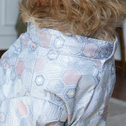 Hexa Monosilk Designer Dog Kurta Geometric Festive Ethnic Wear for Dogs
