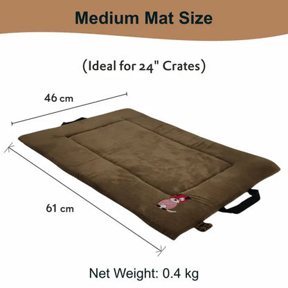 Premium Orthopedic Cooling Cat & Dog Mat, Joint Relief Bed | Mocha Brown