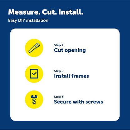 Plastic Pet Door with Soft Tinted Flap | Easy Install Cat & Dog Flap