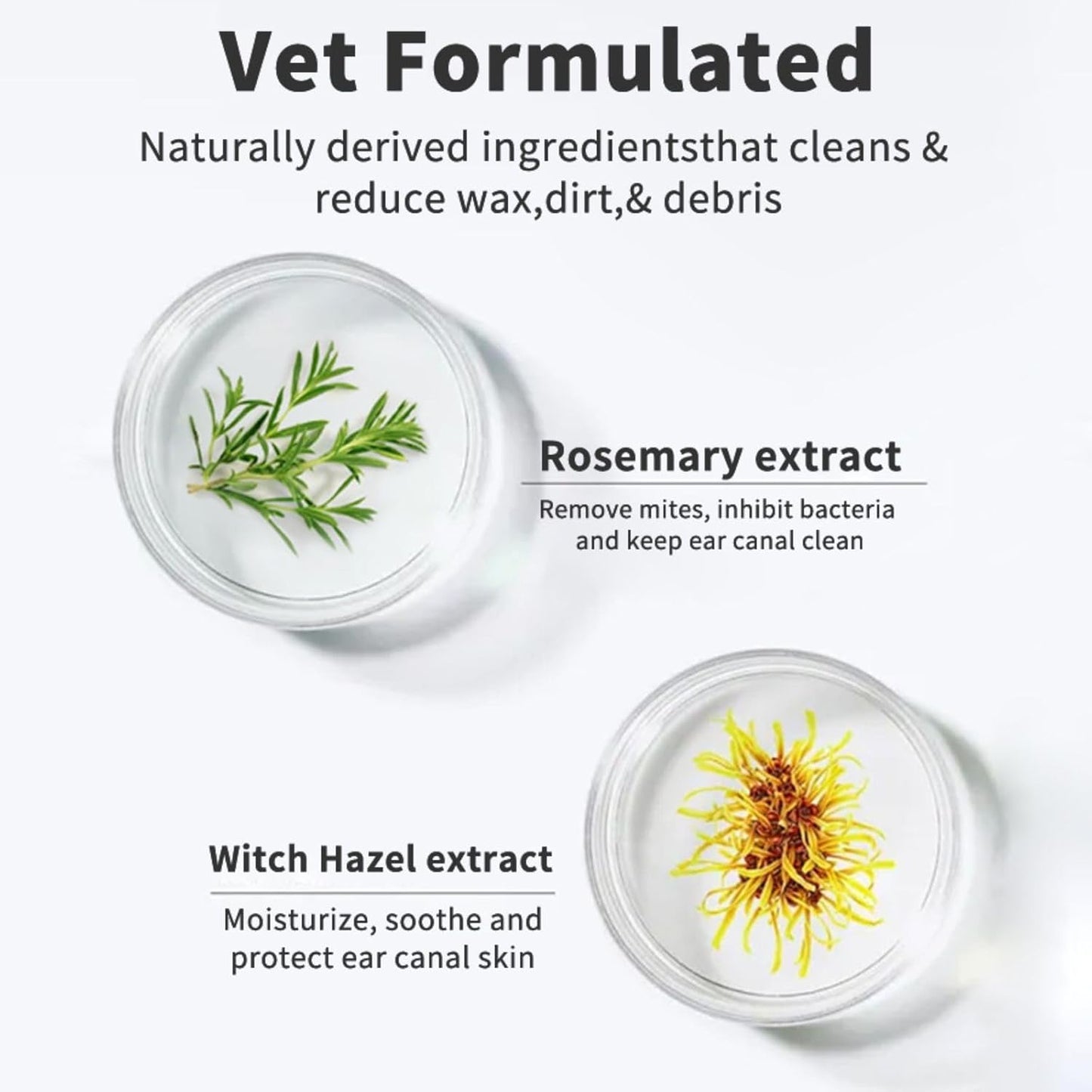 Pet Ear Cleaner Finger Wipes – 50pcs | Removes Earwax, Dirt & Mites for Dogs & Cats