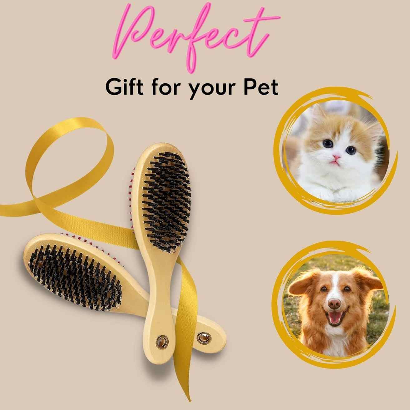 2-in-1 Pet Grooming Brush | Double Sided Shedding & Detangling Tool