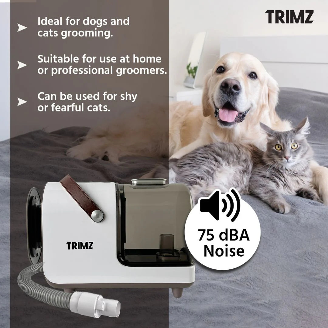 Trimz Pet Grooming Kit with Vacuum Suction for Dogs & Cats