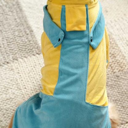 Furryfits Minion Mischief Hoodie | Playful Yellow Winter Pet Hoodie