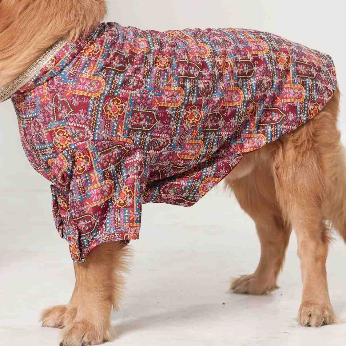 RangMahal Printed Ethnic Dog Kurta | Full Sleeve Wedding & Festive Wear