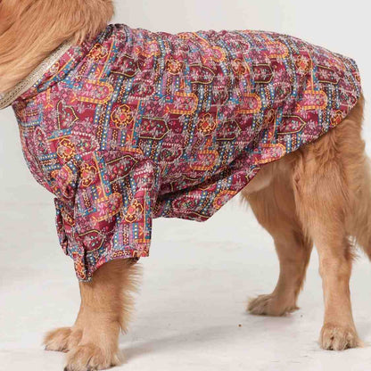 RangMahal Printed Ethnic Dog Kurta | Full Sleeve Wedding & Festive Wear