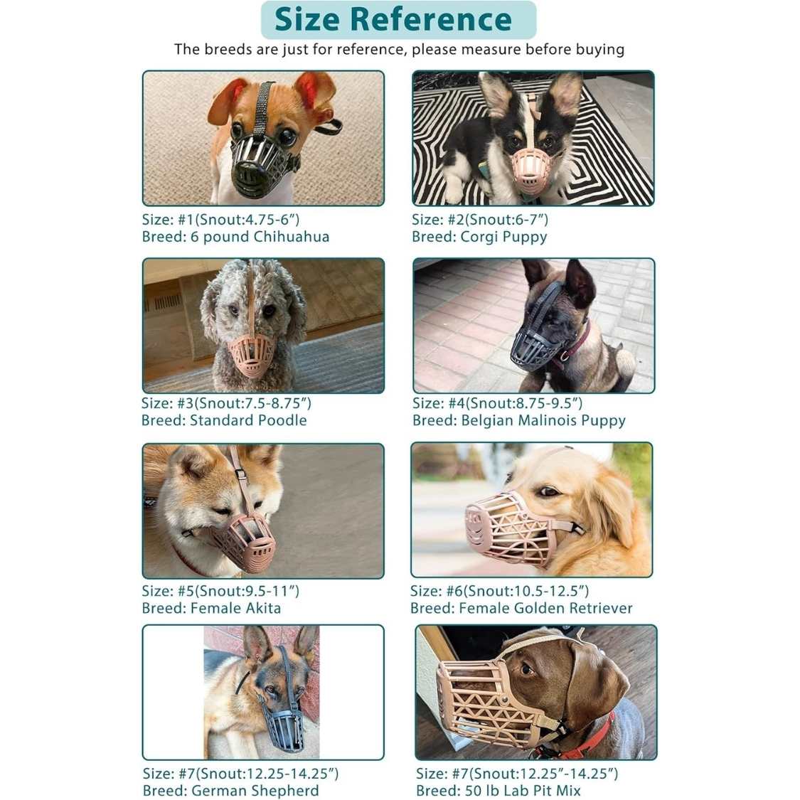 Soft Dog Muzzle - Adjustable Anti Bite Mouth Cover for Safe Training