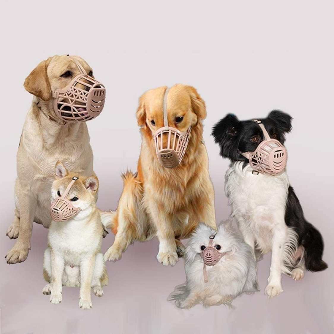 Soft Dog Muzzle - Adjustable Anti Bite Mouth Cover for Safe Training