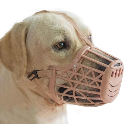 Soft Dog Muzzle - Adjustable Anti Bite Mouth Cover for Safe Training