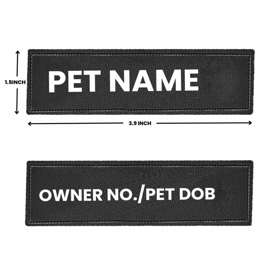 Customized Dog Harness Name Patches (Pack Of 2)