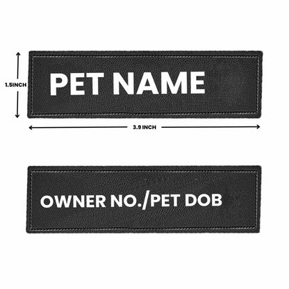 Customized Dog Harness Name Patches (Pack Of 2)