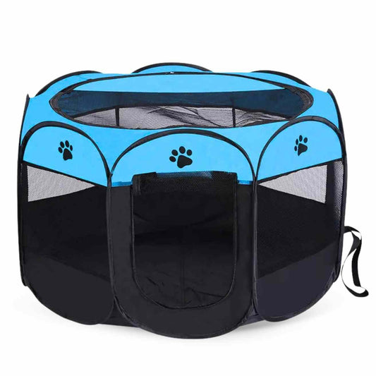 Foldable Pet Playpen Enclosure | Travel Dog & Cat Kennel Tent