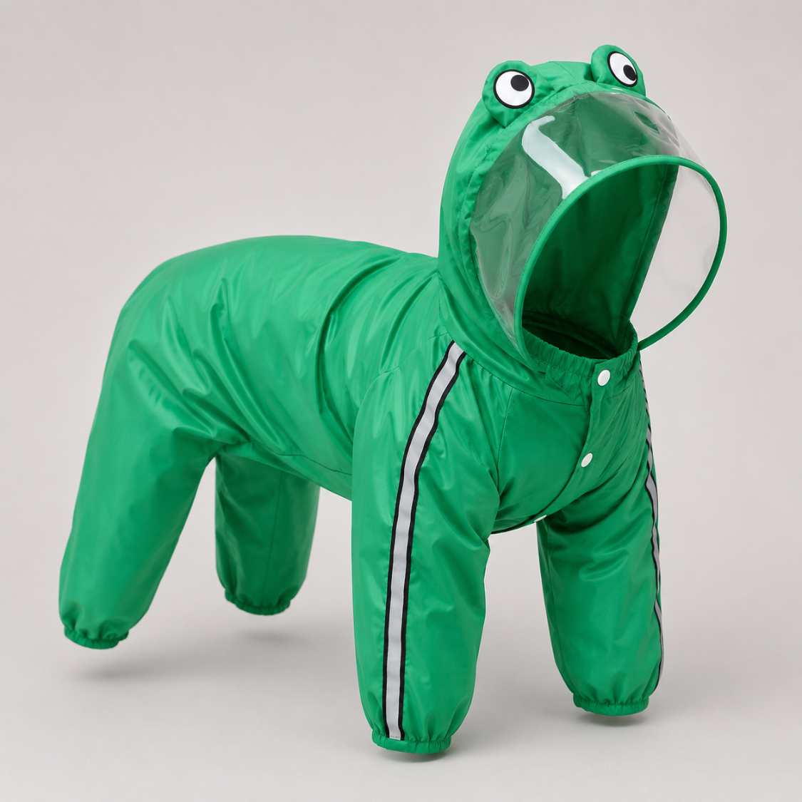 Waterproof Dog Raincoat With Transparent Hood For Dogs