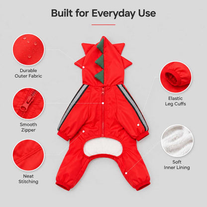 Waterproof Dog Raincoat With Hood | Rain Jacket For Small To Large Dogs
