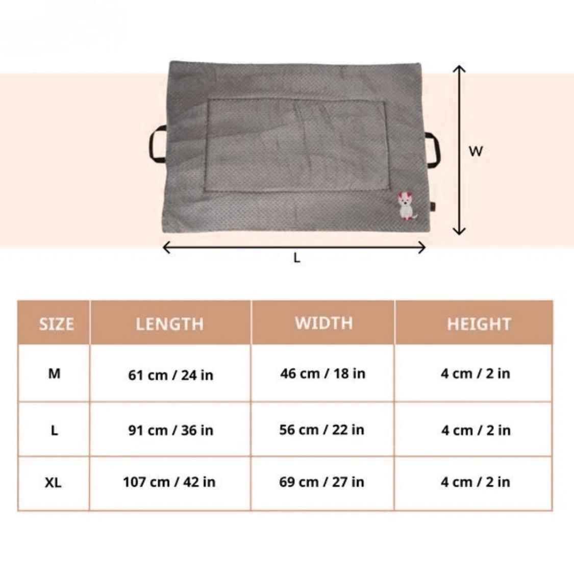 Premium Orthopedic Cooling Cat & Dog Mat, Joint Relief Bed | Meteorite