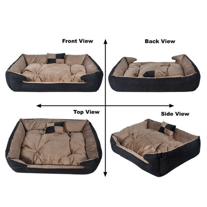 Ultra Soft Velvet Dog & Cat Sofa Bed | Washable Luxury Pet Bed