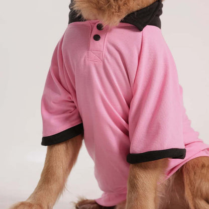 Comfort Polycotton Everyday Dog T-Shirt | Soft & Stylish Dog Clothing (Pink)