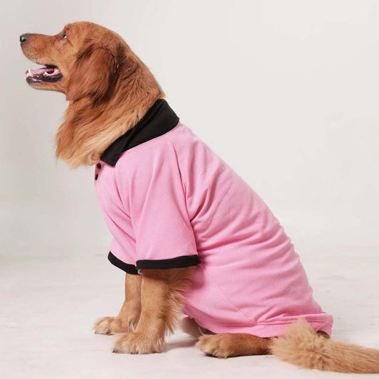 Comfort Polycotton Everyday Dog T-Shirt | Soft & Stylish Dog Clothing (Pink)