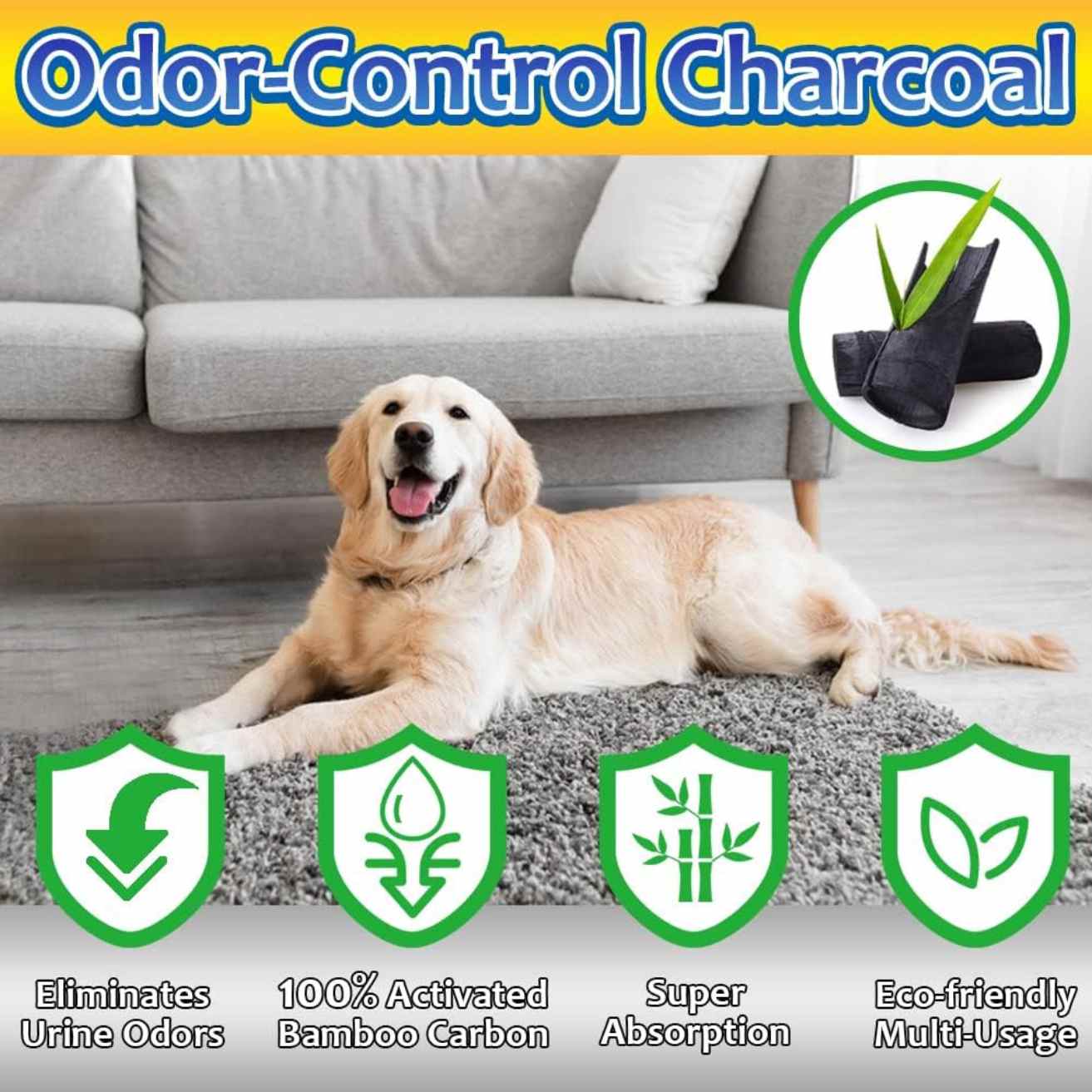 Charcoal Dog Training Pads 60x60 | Activated Carbon Puppy Pee Pads