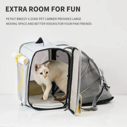 Expandable Pet Carrier Backpack for Cats & Dogs | Breathable Travel Bag