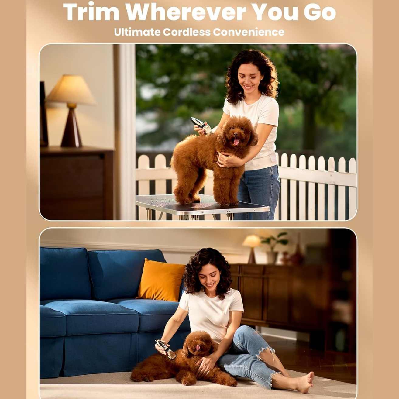 Professional Pet Grooming Clipper Kit | Silent Dog & Cat Hair Trimmer