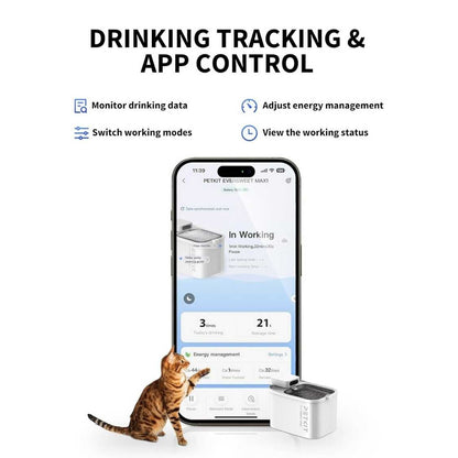 Automatic Cat Water Fountain | Cordless 3L with Motion Sensor