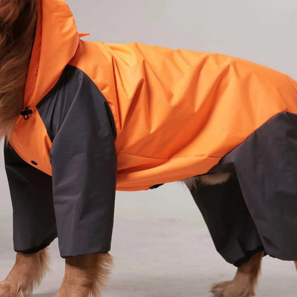 Storm Flex Sport Waterproof Dog Raincoat with Hood| High Visibility Outdoor Jacket