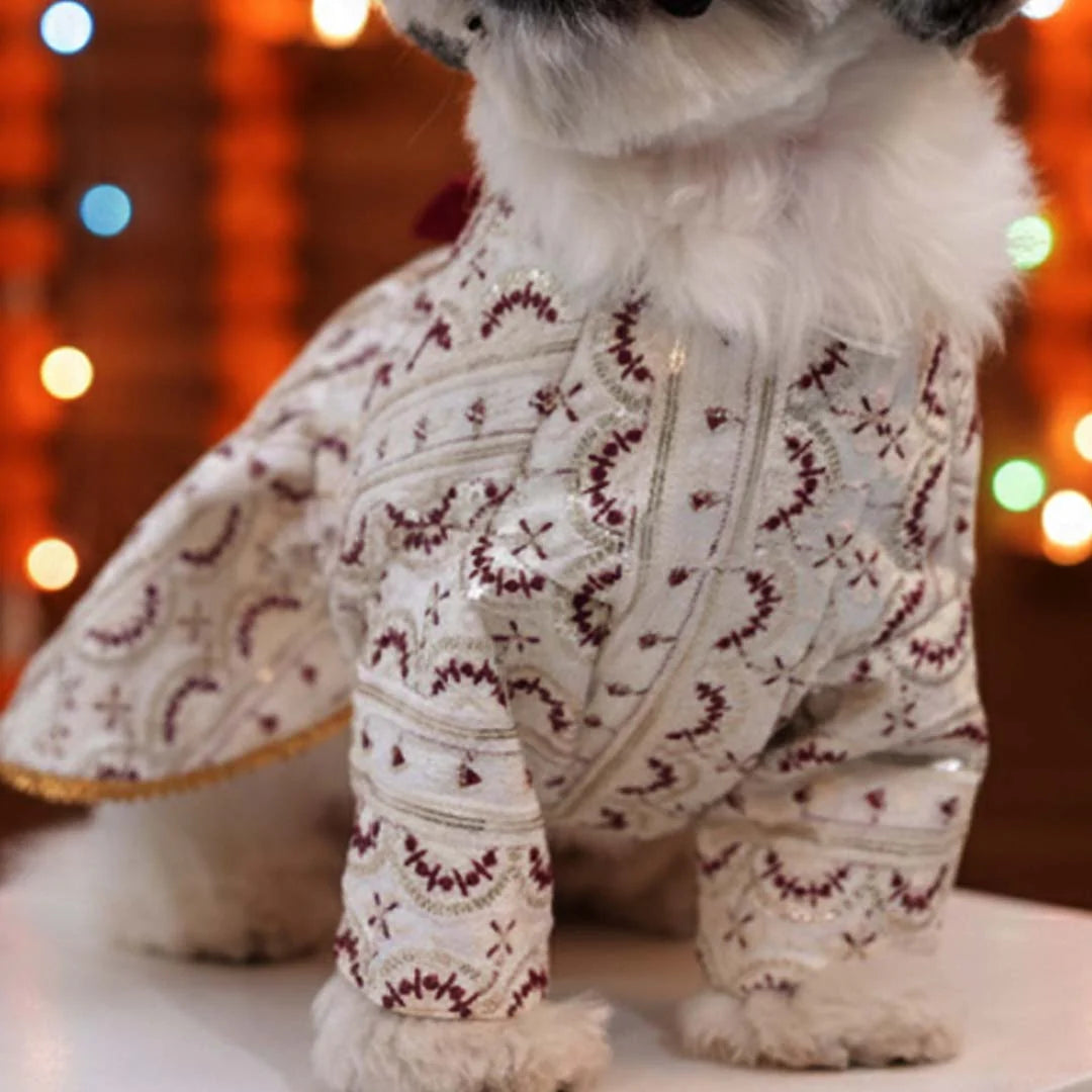 Ruby Starlight Lehenga for Dogs | Designer Festive Pet Wear