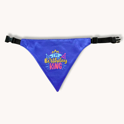 Bandana for Dogs and Cats | Birthday King