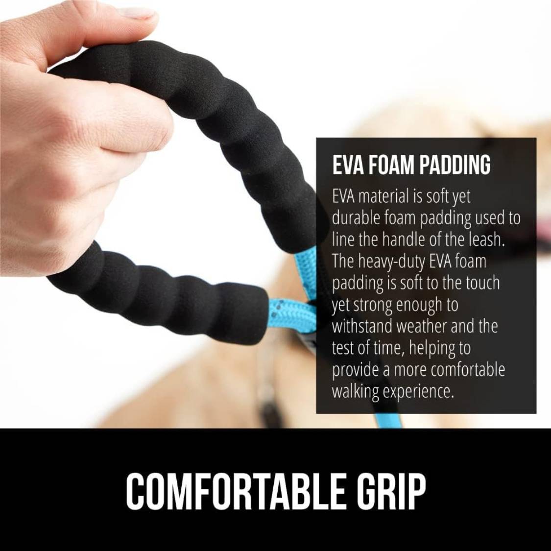 Blue Heavy Duty 5 Feet Dog Leash for Small, Medium & Large Breeds | Reflective